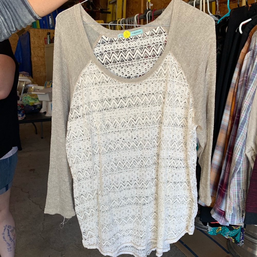 Maurices lace overshirt